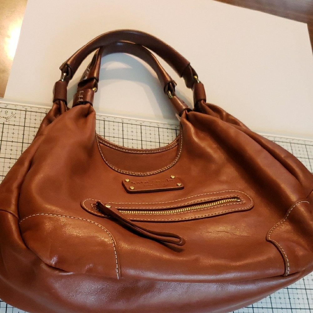 Kate Spade Carla* Brown Leather Hobo/Satchel ⁰ - Picture 7 of 12